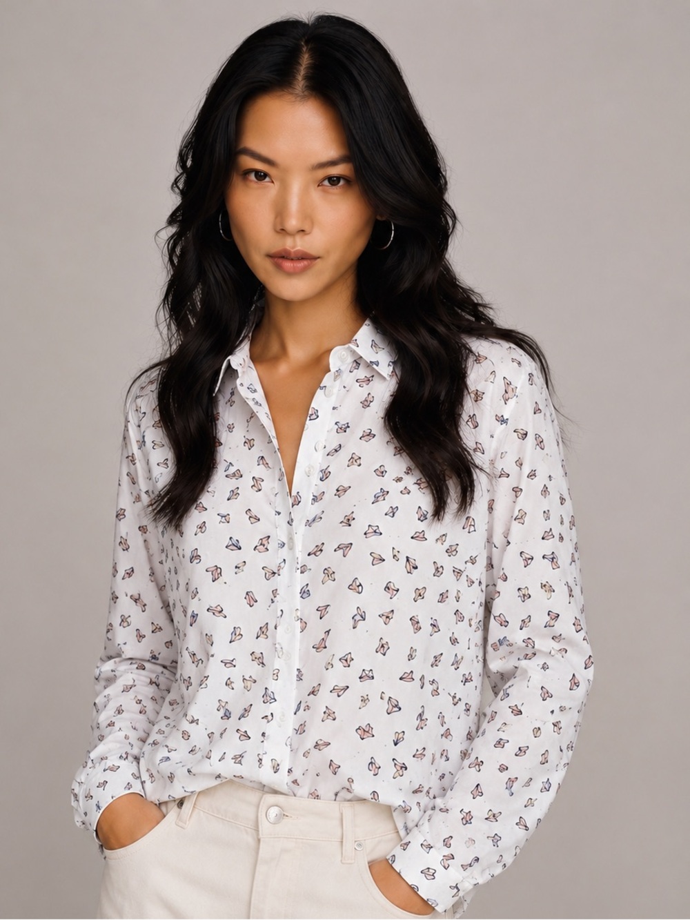 Anthro Paper Plane Button Down
Large Jane & Delancey